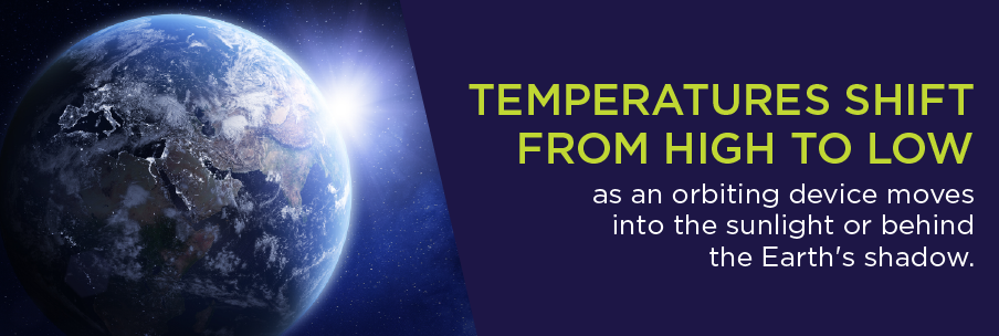 hőmérsékletváltozások az űrben